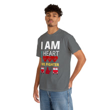 Load image into Gallery viewer, I Am A Brave Heart Fire Fighter | Unisex Heavy Cotton Tee
