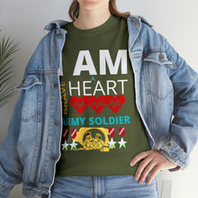 Load image into Gallery viewer, I AM A BRAVE HEART ARMY SOLDIER | Unisex Heavy Cotton Tee
