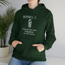 Load image into Gallery viewer, Happiness is having Best Daughter in the World | Unisex Heavy Blend™ Hooded Sweatshirt
