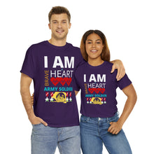 Load image into Gallery viewer, I AM A BRAVE HEART ARMY SOLDIER | Unisex Heavy Cotton Tee
