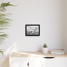 Load image into Gallery viewer, Beauty of Nature and Big Foot | Matte Canvas, Black Frame
