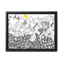 Load image into Gallery viewer, Beauty of Nature and Big Foot | Matte Canvas, Black Frame
