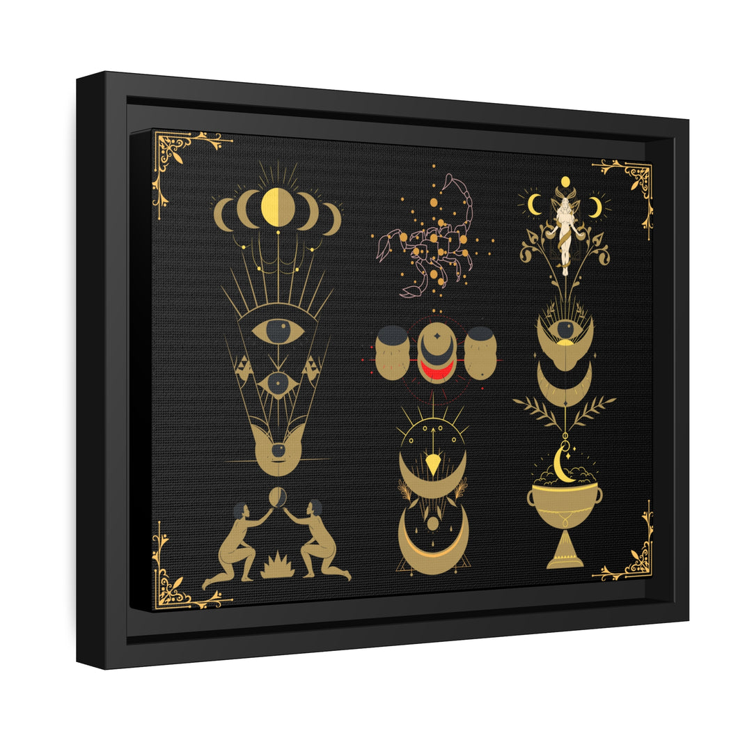 Art of Scorpio | Matte Canvas, Black Frame