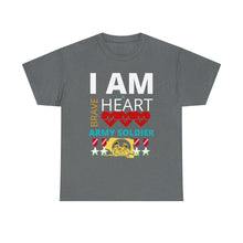 Load image into Gallery viewer, I AM A BRAVE HEART ARMY SOLDIER | Unisex Heavy Cotton Tee
