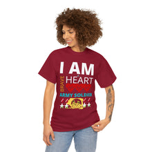 Load image into Gallery viewer, I AM A BRAVE HEART ARMY SOLDIER | Unisex Heavy Cotton Tee
