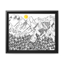 Load image into Gallery viewer, Beauty of Nature and Big Foot | Matte Canvas, Black Frame
