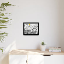 Load image into Gallery viewer, Beauty of Nature and Big Foot | Matte Canvas, Black Frame
