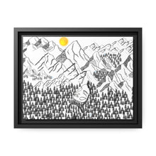 Load image into Gallery viewer, Beauty of Nature and Big Foot | Matte Canvas, Black Frame
