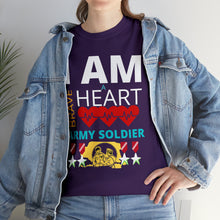 Load image into Gallery viewer, I AM A BRAVE HEART ARMY SOLDIER | Unisex Heavy Cotton Tee
