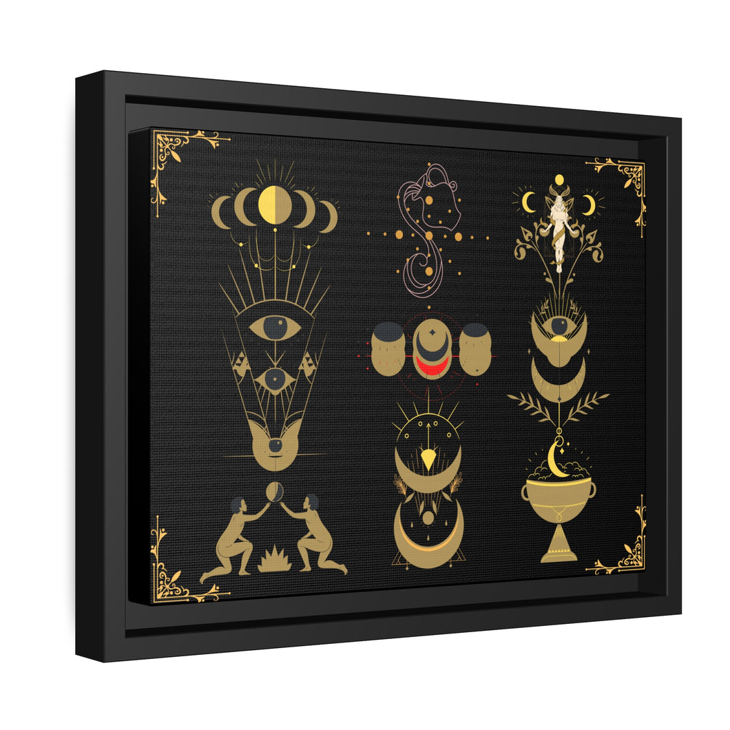 Art of Acquarius | Matte Canvas, Black Frame