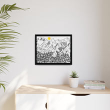 Load image into Gallery viewer, Beauty of Nature and Big Foot | Matte Canvas, Black Frame
