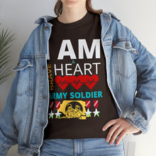 Load image into Gallery viewer, I AM A BRAVE HEART ARMY SOLDIER | Unisex Heavy Cotton Tee
