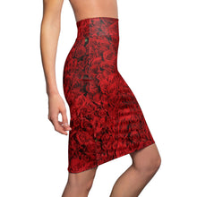 Load image into Gallery viewer, Modern Roses AOP | Women&#39;s Pencil Skirt
