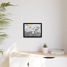 Load image into Gallery viewer, Beauty of Nature and Big Foot | Matte Canvas, Black Frame
