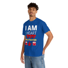 Load image into Gallery viewer, I Am A Brave Heart Fire Fighter | Unisex Heavy Cotton Tee
