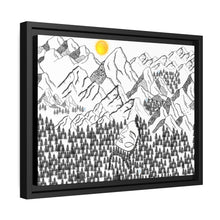 Load image into Gallery viewer, Beauty of Nature and Big Foot | Matte Canvas, Black Frame
