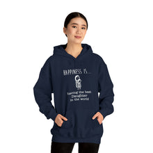 Load image into Gallery viewer, Happiness is having Best Daughter in the World | Unisex Heavy Blend™ Hooded Sweatshirt
